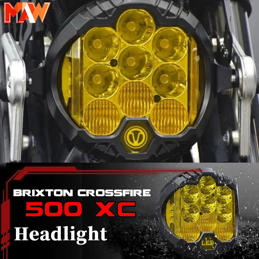 FOR BRIXTON CROSSFIRE 500 XC 7-inch high-brightness LED headlights and windshield GK500 brixton crossfire 500 xc