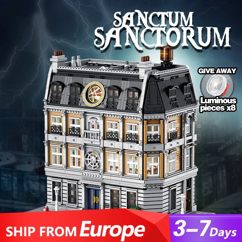 6564 pièces film Sanctum Sanctorum maison bâtiments ensembles, ville rue vue Architecture assemblage brique modèle Kit jouet adultes enfants cadeau