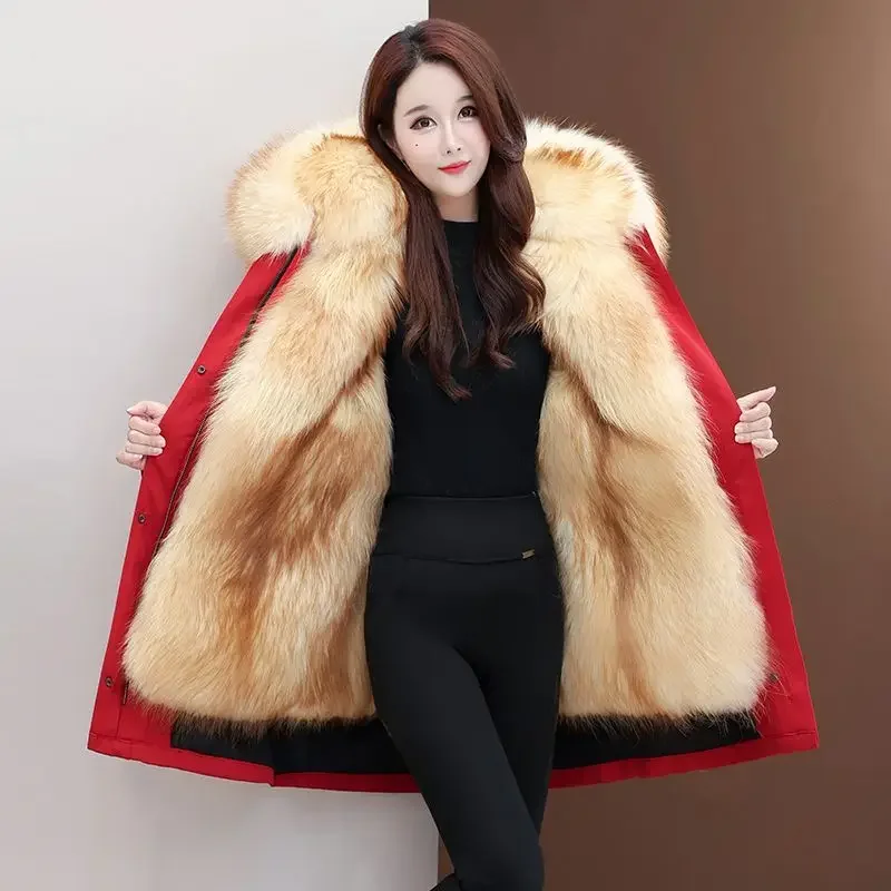 

2025 зимнее женское пальто из искусственного меха, свободное теплое пальто оверсайз из искусственного меха