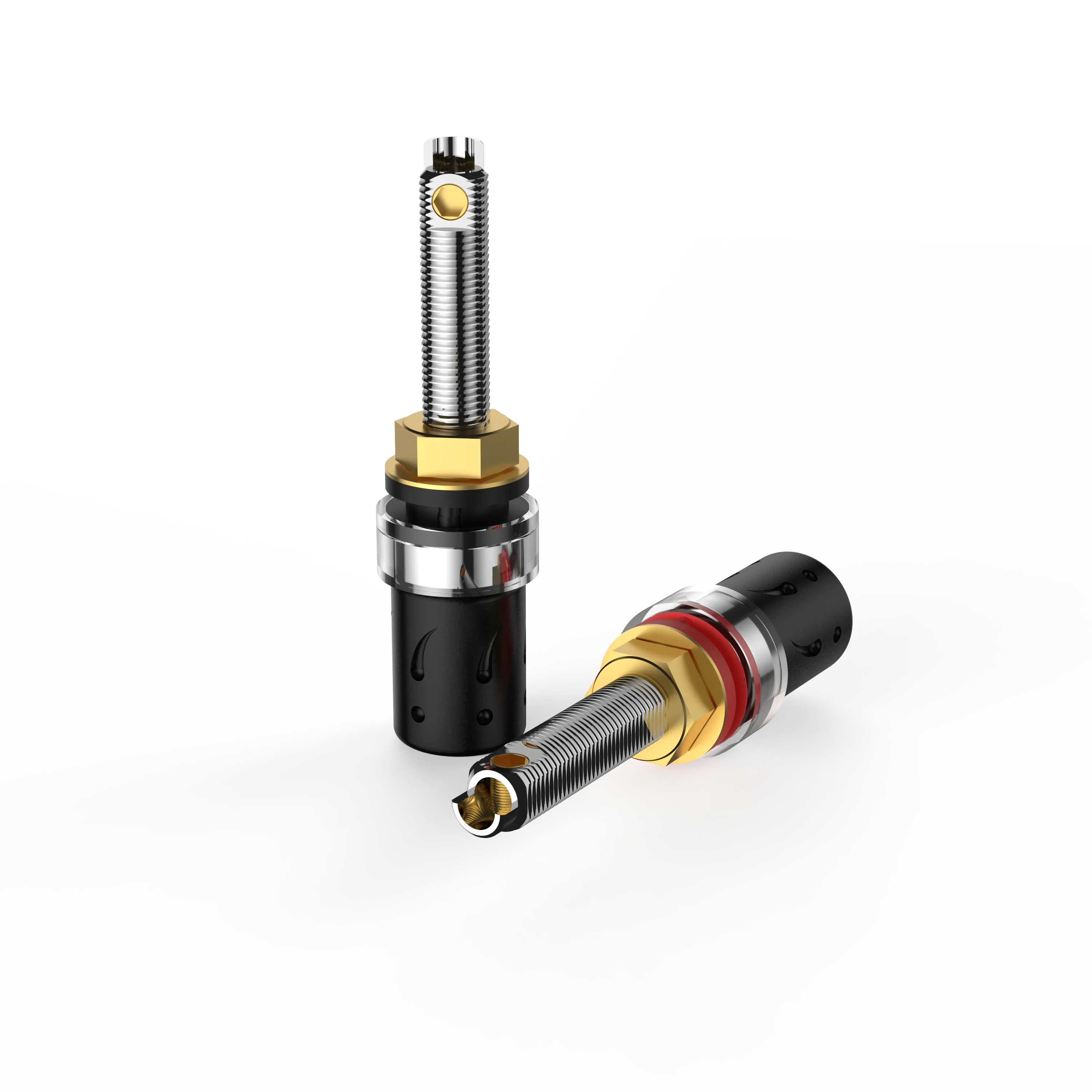 Viborg BP613/BP613G/BP613R Speaker Terminal Pure Copper Gold/Rhodium Plated Binding Post for HiFi Amplifier