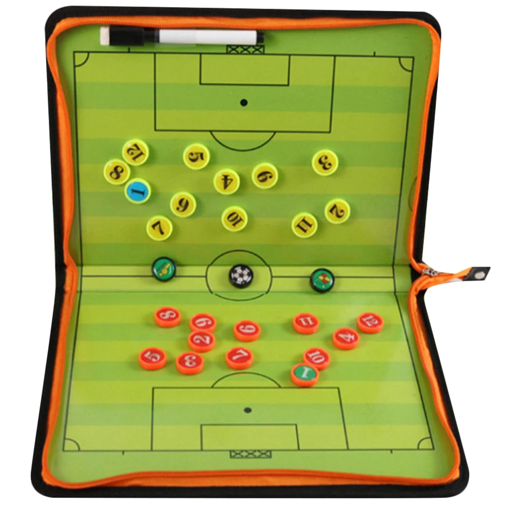 

Zipper-style Tactical Board Communication Tool for Soccer Training Equipment Football Pu Substitution Clipboard