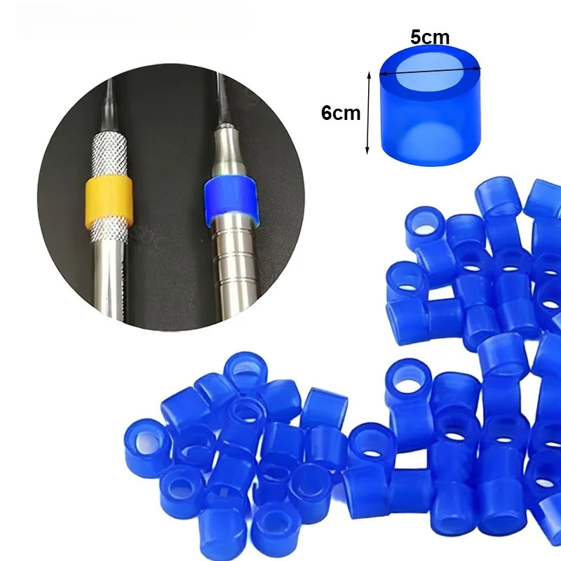 Color Recognition Circle Colorful Ring Marker Distinction Circle Silicone Dental Silicone Code Rings Fit All Hand Instrument