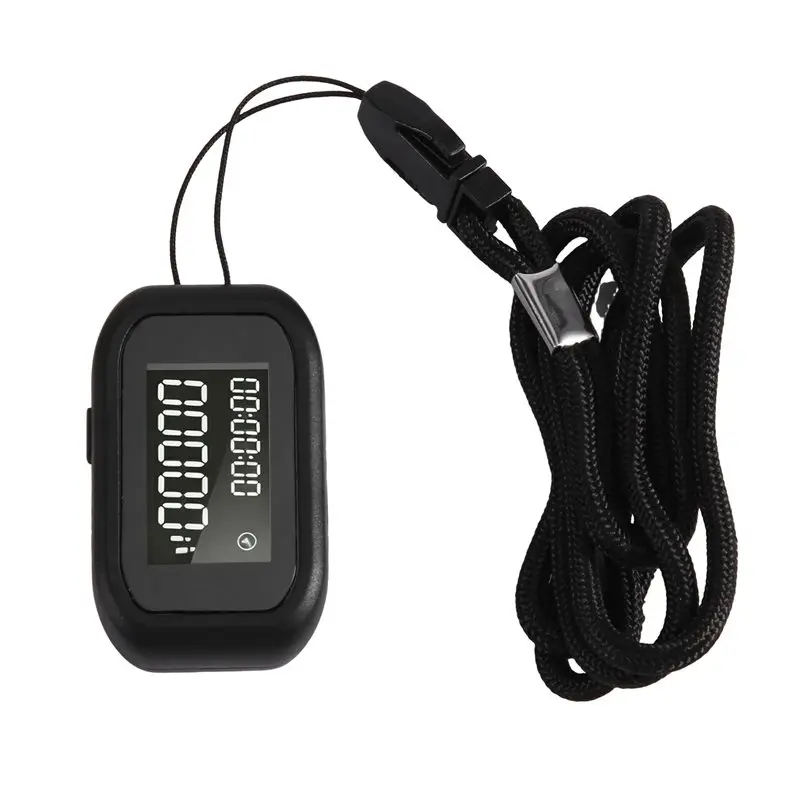 A07T-For Step Calorie Tracker 3D Pedometer For Walking, LCD Display Accurate For Step Counter& Removable Lanyard