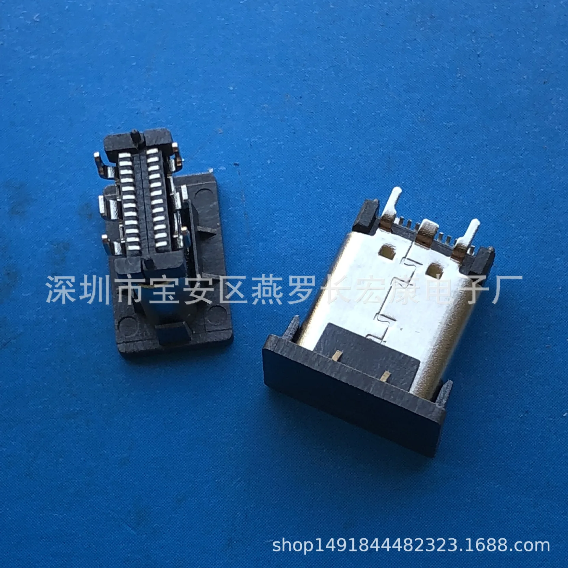 For Vertical Sticker/USB 3.1 Female TYPE-C 3.1 Vertical Patch 9.3mm/10.5mm Board Height 180 degrees