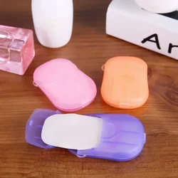 Outdoor travel disposable soap tablet box soap paper Portable hand washing tablet Small soap tablet mini soap sheet