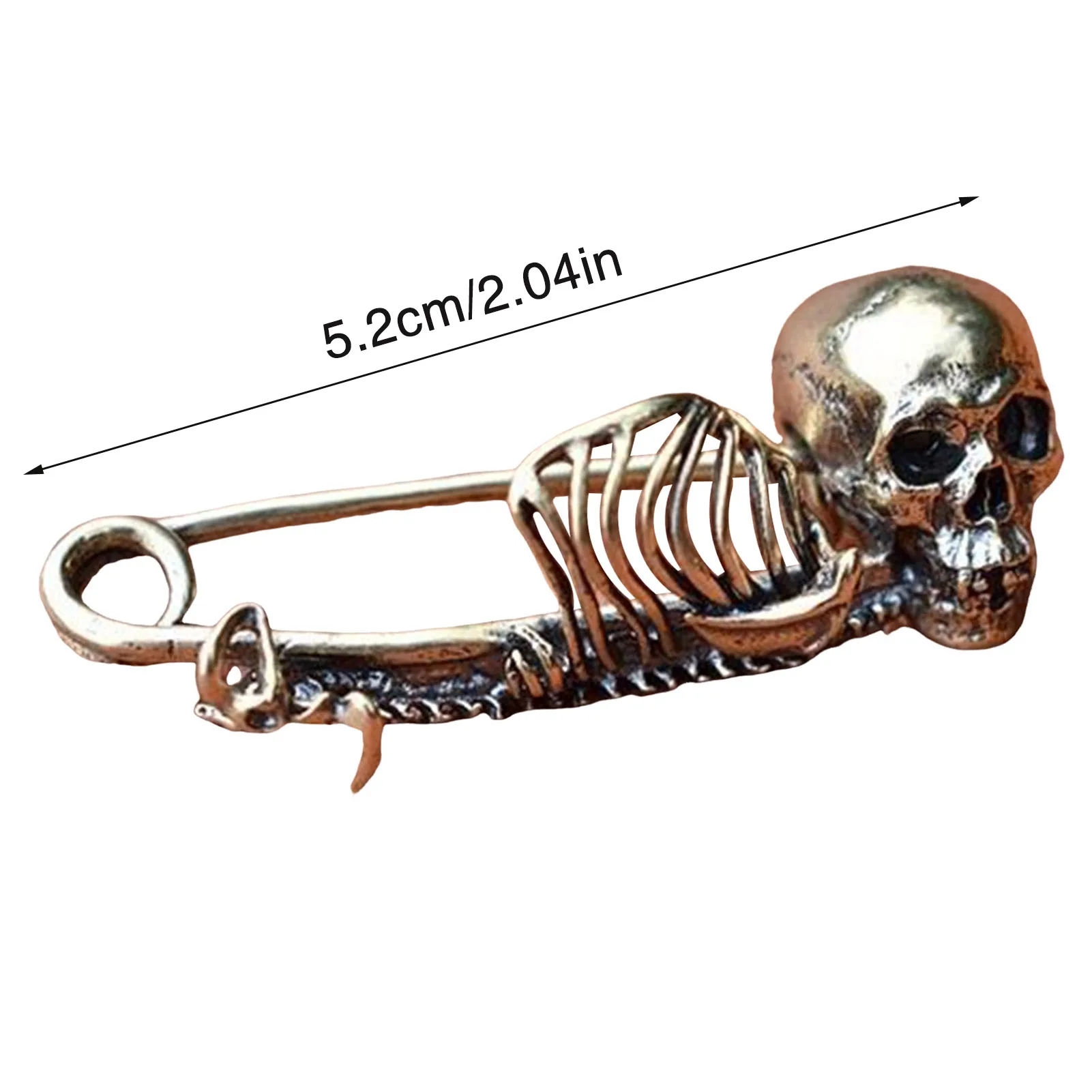 Gothic Style Skull Lapel Brooch Delicate Vivid Skull Brooch Badge Pin Suitable for Pins Collector Gifts