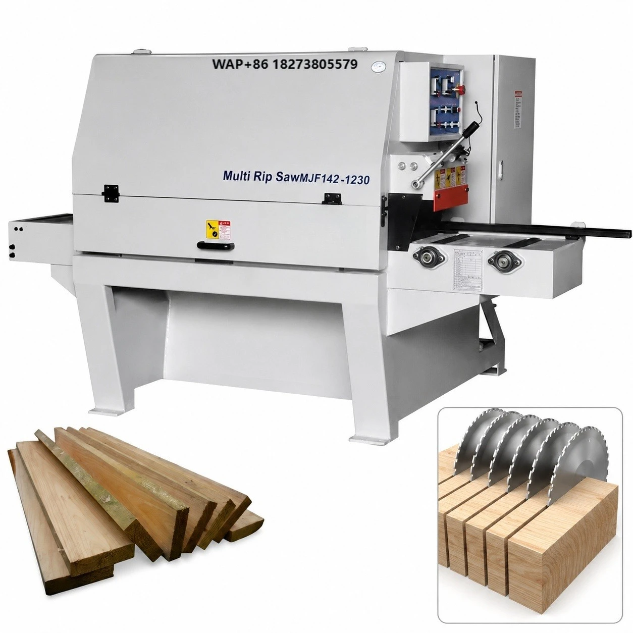 Factory Direct Multiple Blade Wood Rip Saw Machine Automatic Timber Cutting Circular Saw for Sawmill Production Line