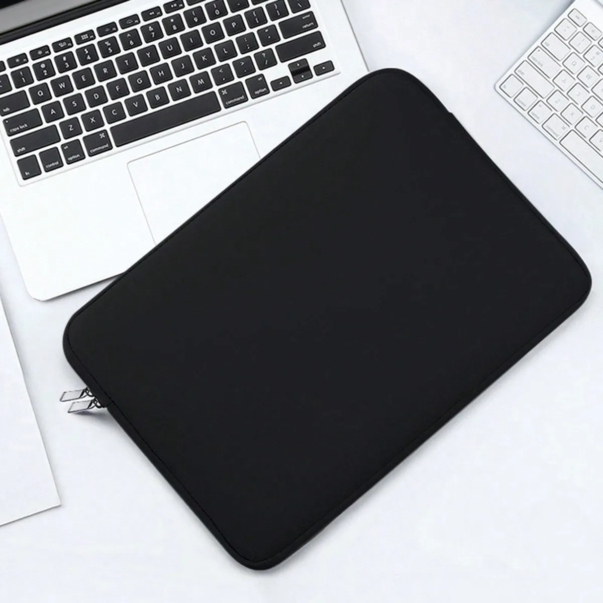 Simple Laptop Protective Case, Double Zipper Wear-Resistant Inner Sleeve, Business Commuter Lightweight Anti-Scratch Portable Computer Bag