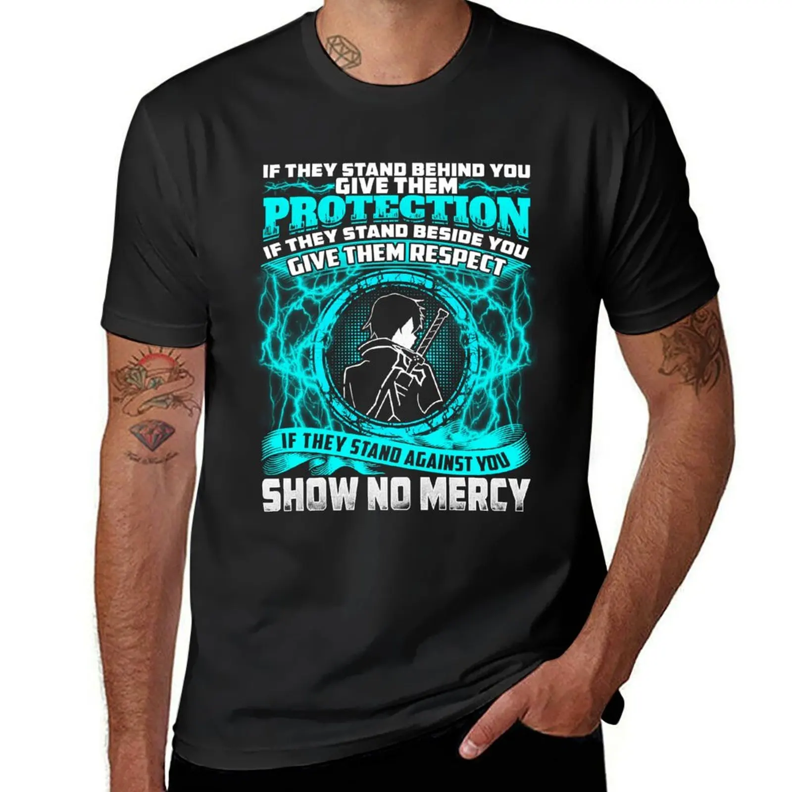 

SAO - No mercy T-Shirt quick drying for a boy mens funny t shirts
