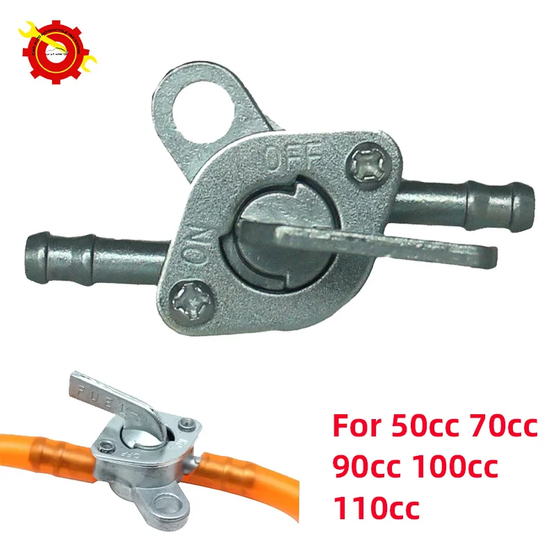6mm For Motorcycle Scooter Fuel Tap Gas Petrol Valve Fuel Tank Switch Motorbike Mini Auto Key Ring On Off Accessories 2pcs