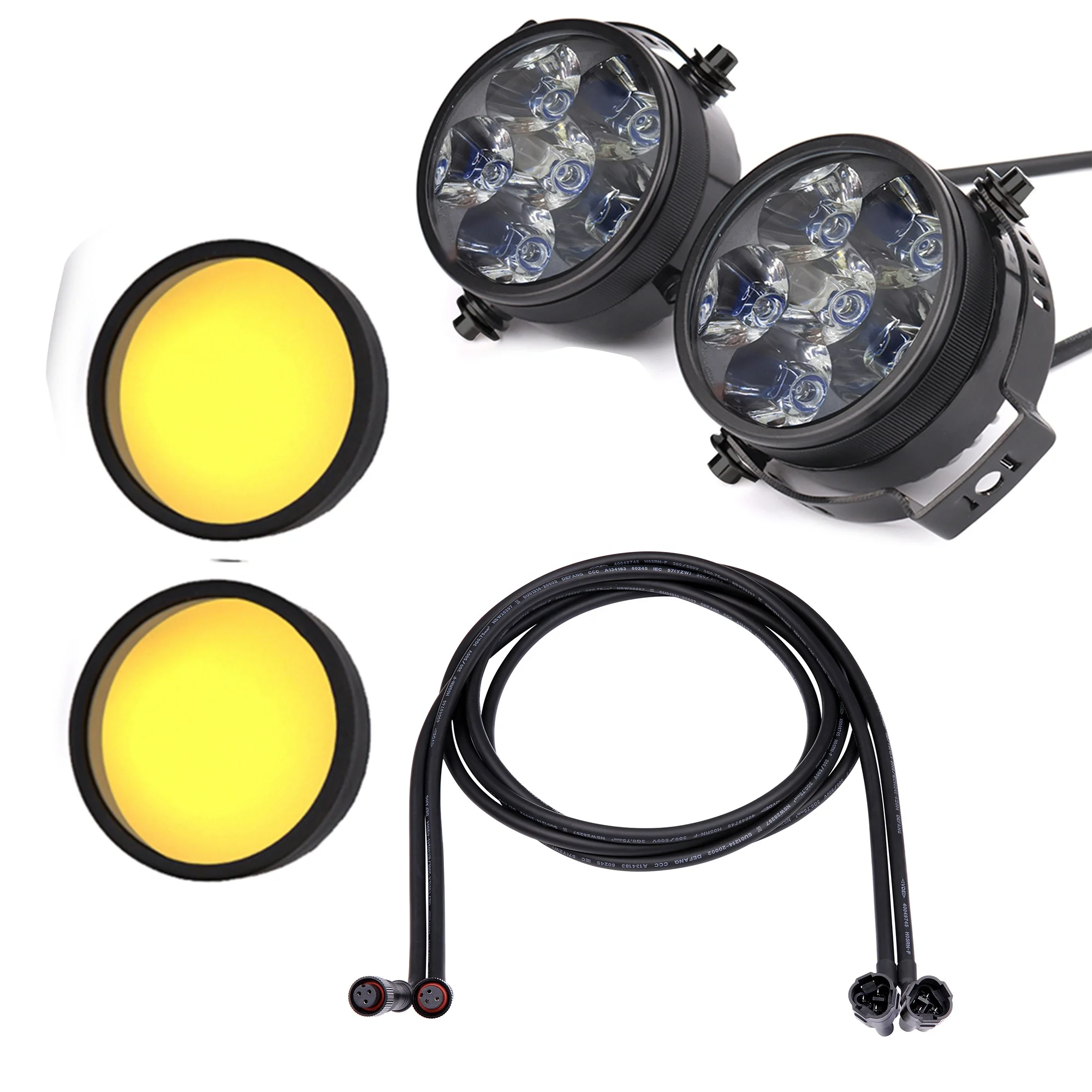 Waterproof Motorcycle Light with Extension Cable & Dimming Line, 12000lms/pc, 60W/pc, For R1200,R1250,F900,F850,F750