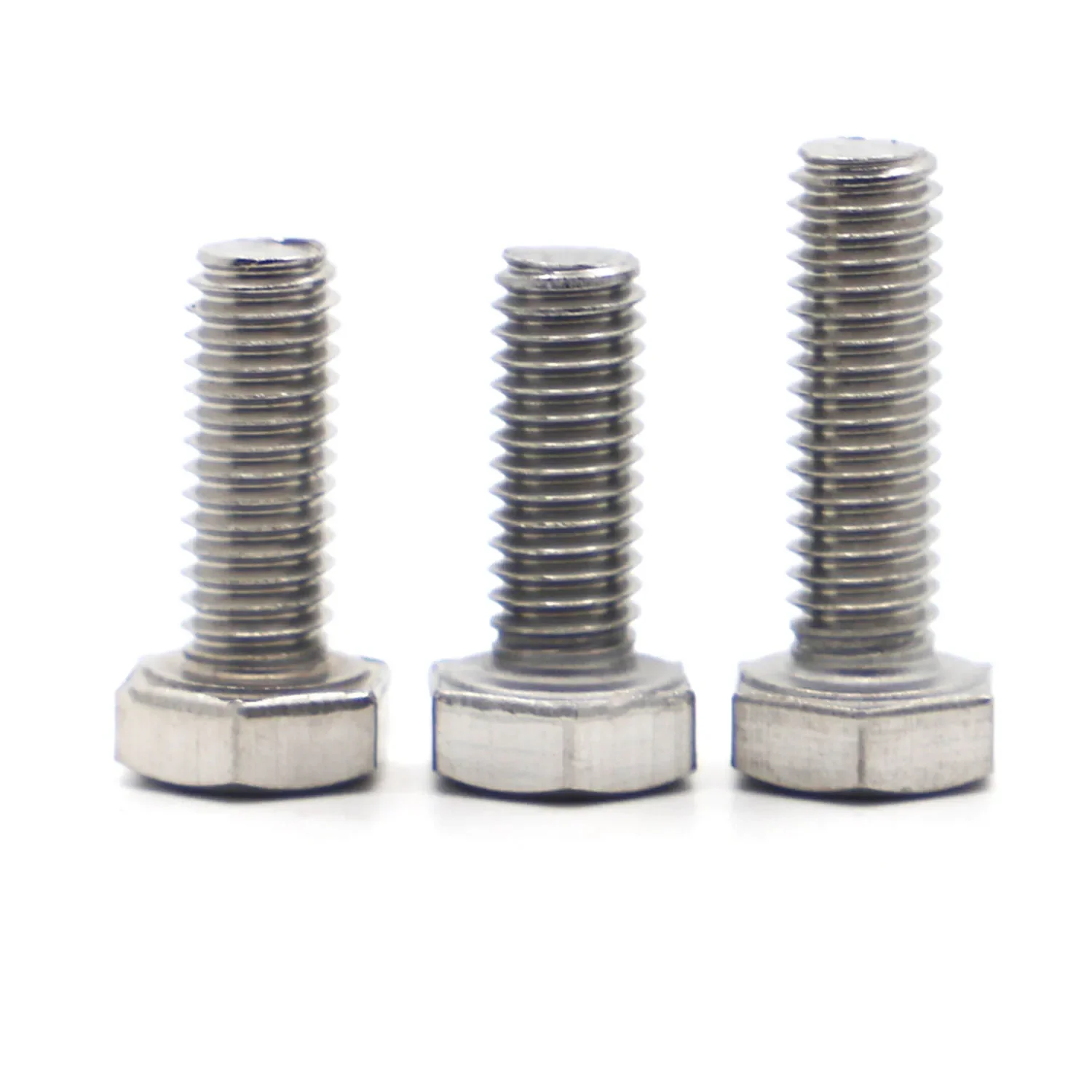 External Hex Hexagon Head Screws with Full Thread M3 M4 M5 M6 M8 M10 M12 304 Stainless Steel Hexagon Head Bolt DIN933