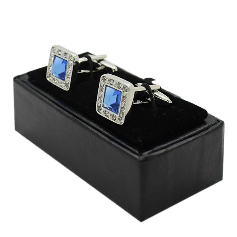 ZB91 สีดำ Mens หนัง Travel Cufflinks แหวนกล่องสำหรับกรณีผู้ถือแหวนสำหรับเครื่องประดับ Travel แหวนสำหรับ