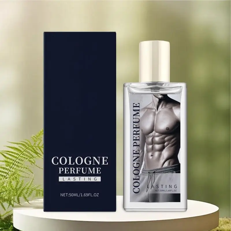 Cologne parfum pria 50ml, parfum pria aroma maskulin tahan lama atau malam aroma menyegarkan untuk meningkatkan