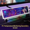LESOWN PC Aida64 용 LCD 온도 CPU 데이터 모니터, 8.8 인치 스트레치 바, IPS 터치 와이드 스크린, 휴대용 보조 디스플레이, 1920x480 4