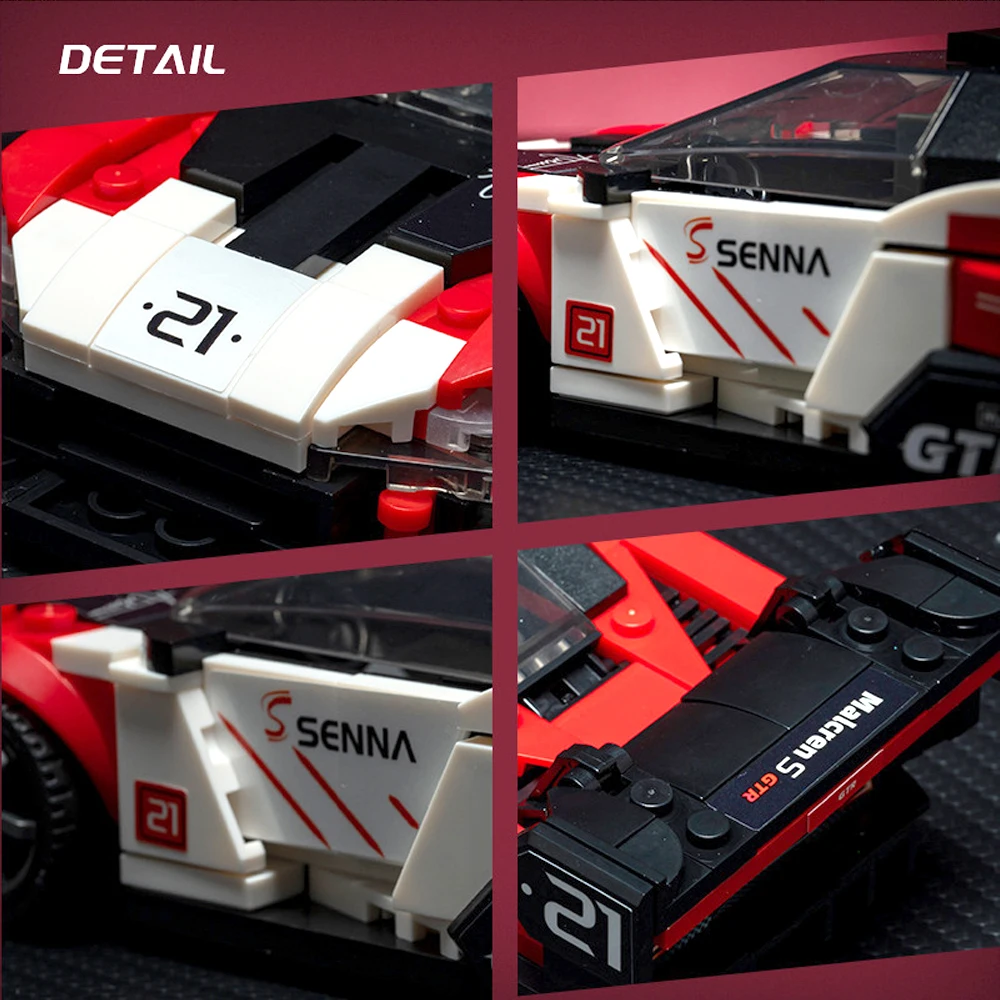 Giocattoli di assemblaggio puzzle 3D, squisiti ornamenti modello di auto sportiva/Super Racing, regalo di giocattoli di assemblaggio fatti a mano fai-da-te, XT93