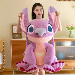 30/45/60/80cm Disney büyük Lilo ve dikiş melek peluş bebek sevimli dikiş kız arkadaşı melek peluş oyuncak çift hediye kız doğum günü hediyesi