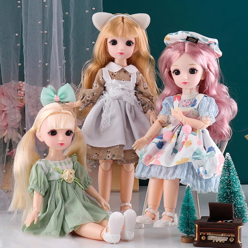 30cm Princess Doll ( Option B) or Dress Up Clothes ( Option A) Accessorie 1/6 Bjd Doll Children\'s Birthday Gift Toys for Girls