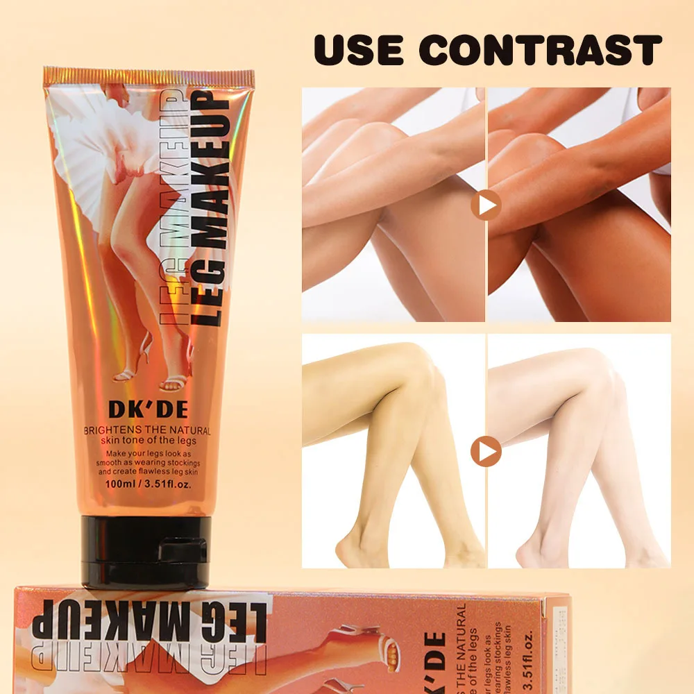 Base de maquillaje para piernas resistente al agua, resaltador de bronce, corrector de alta cobertura, piernas más suaves, Base de maquillaje para piernas de alta capacidad para mujer