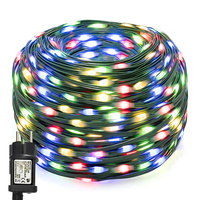 24V Waterproof LED Green Cable String Lights Outdoor 10/20/50/100M Christmas Fairy Lights Garland for Garden Wedding Party Decor