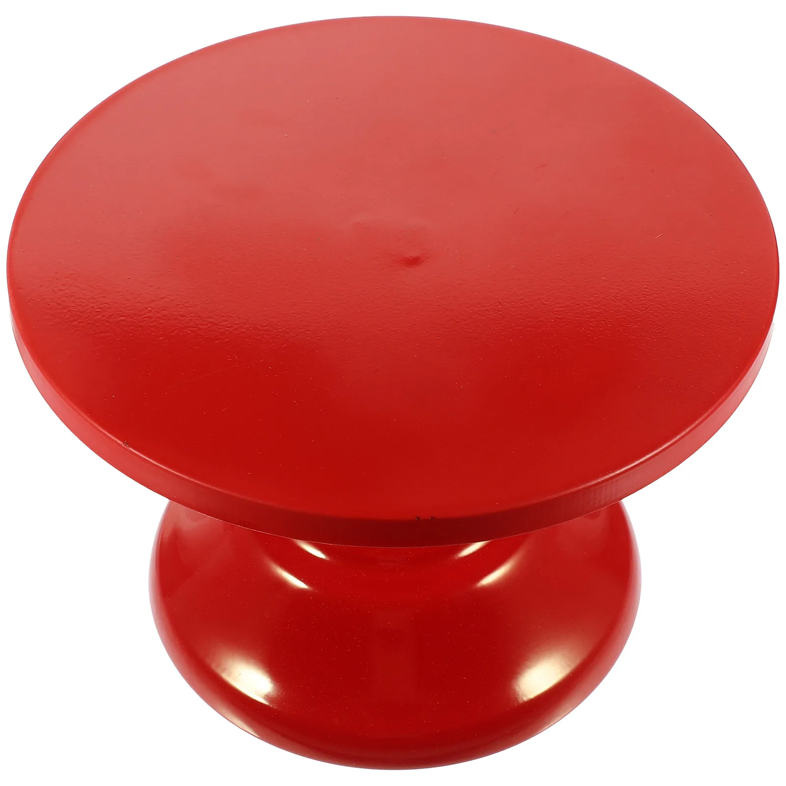 

Red Round Cake Stand 13 Inch Tall 20CM Wedding Party Fruit Holder Smooth Surface Decorative Snack Tray Dessert Display