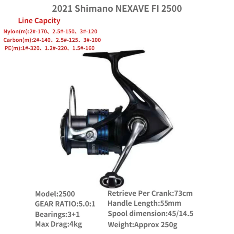 NAV 8000PG MX2500 2004 フィッシングリール 複数セット Shimano-スピニングフィッシングリール,nexave fi 1000,c2000s,2500