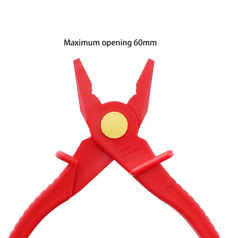 Labor-Saving VDE Insulated Electrician Plastic Pliers 1000V Insulated With Anti-Burn Glass Fiber For Hand Tools