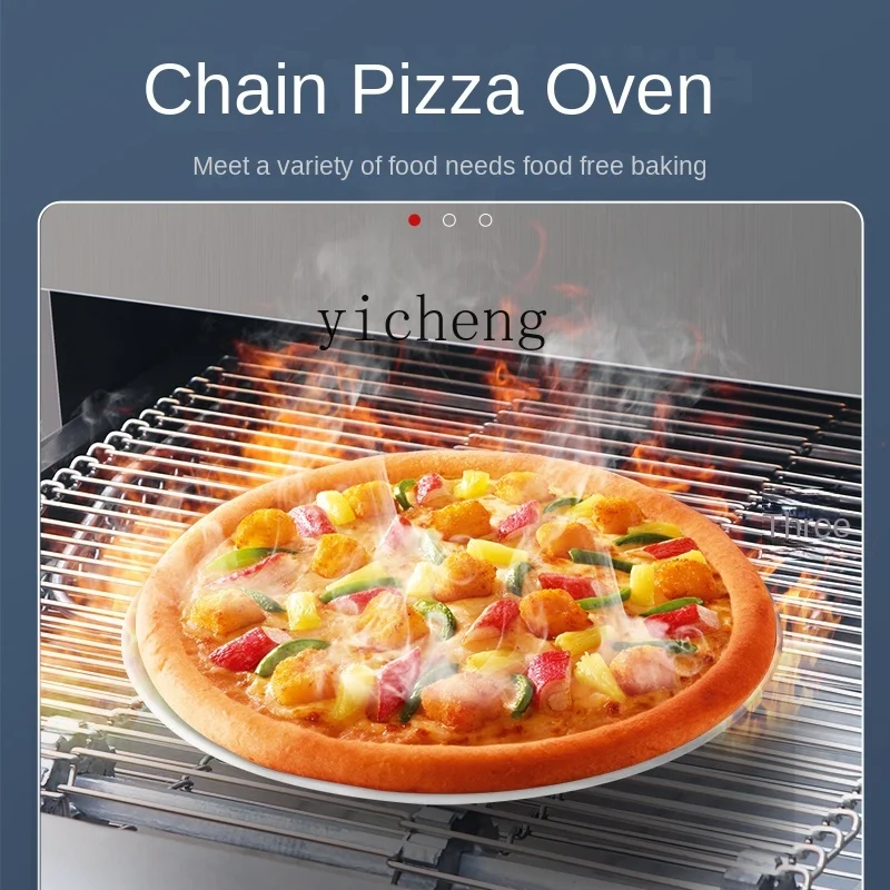 Tqh Pizza Oven Commercial Chain Hot Air Circulation Oven Crawler Chinese Hamburger Electric Oven