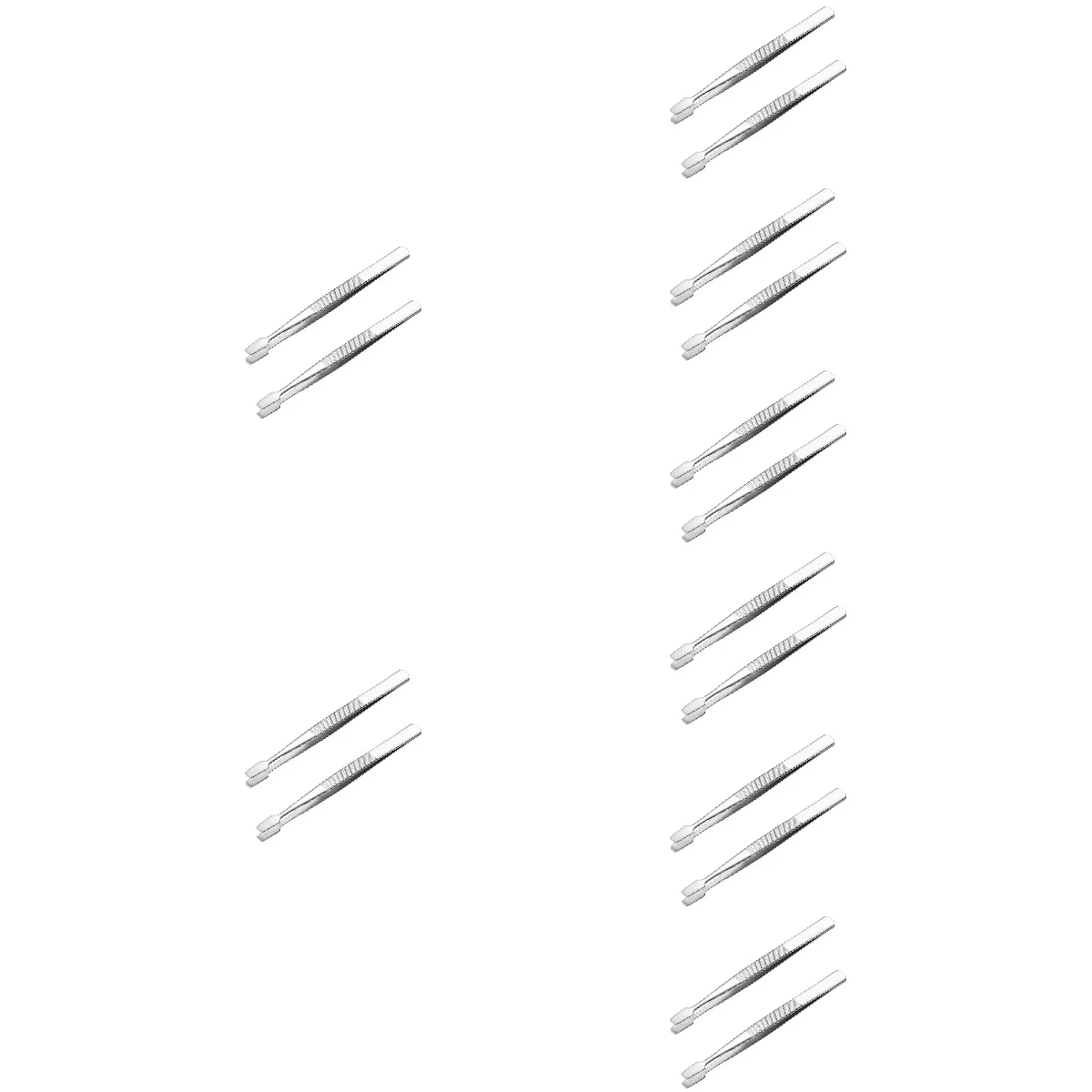 

8pcs 8 Pieces Plating Tweezers Postage Philately Postal Stainless Steel