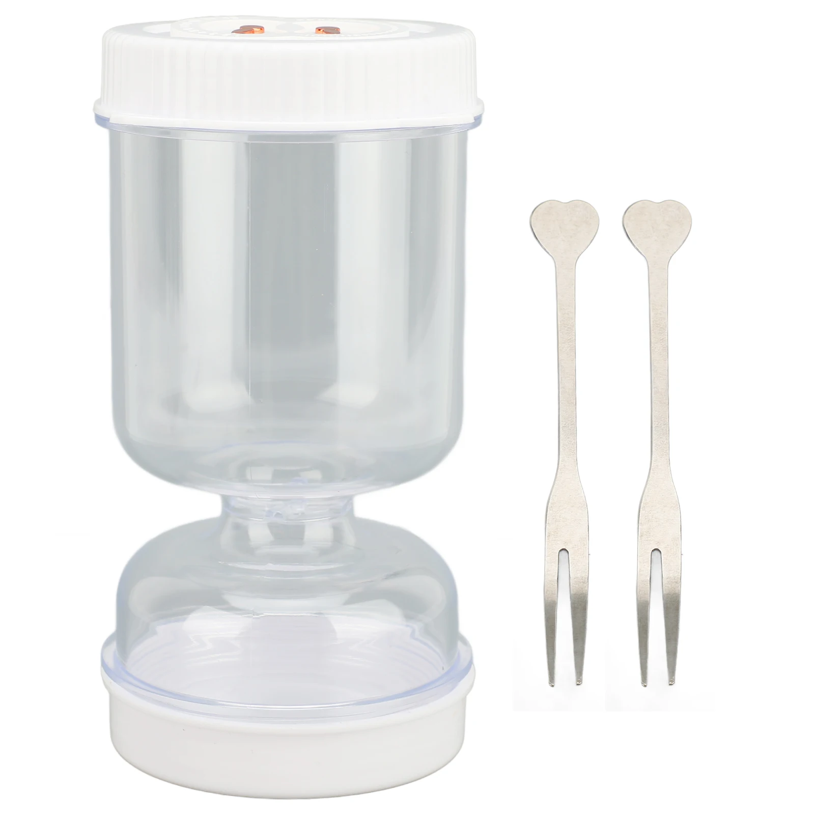 Pickle Juice Separator Jar Pickle 25oz Olive Hourglass Jar Dry Wet Depart Leakproof for Gherkin Jalapeno Dry Wet Separation - view 6