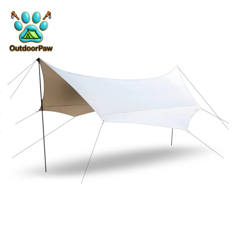 Factory direct sales outdoor canopy camping maple leaf awning sun protection waterproof sunshade curtain UV protection and rain