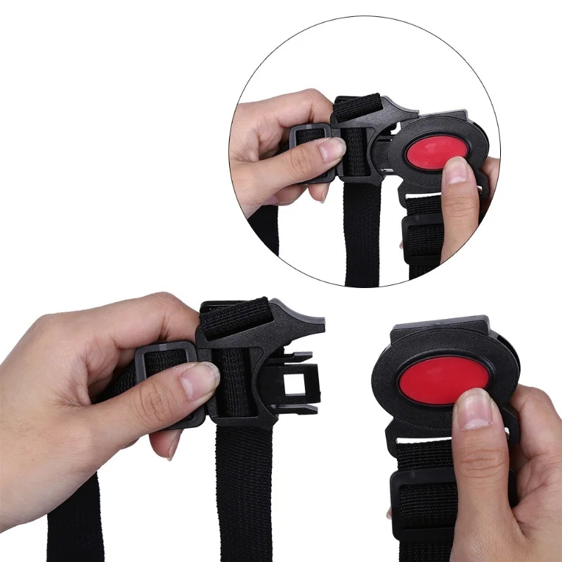 Correa de seguridad ajustable para cochecito de bebé, silla de comedor para niños, arnés de 5 puntos, cinturón de seguridad para cochecito infantil