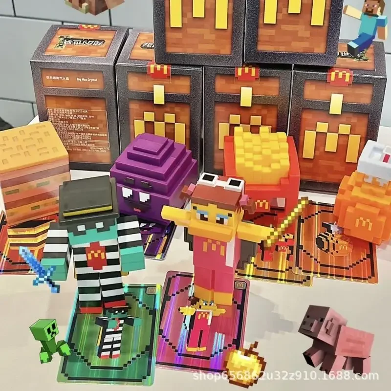 2025 Kawaii Happy Mealของเล่นอะนิเมะตัวเลขขายส่งกล่องตาบอดZombie HamburglaรูปFigurineคริสต์มาสของขวัญของเล่นเด็ก