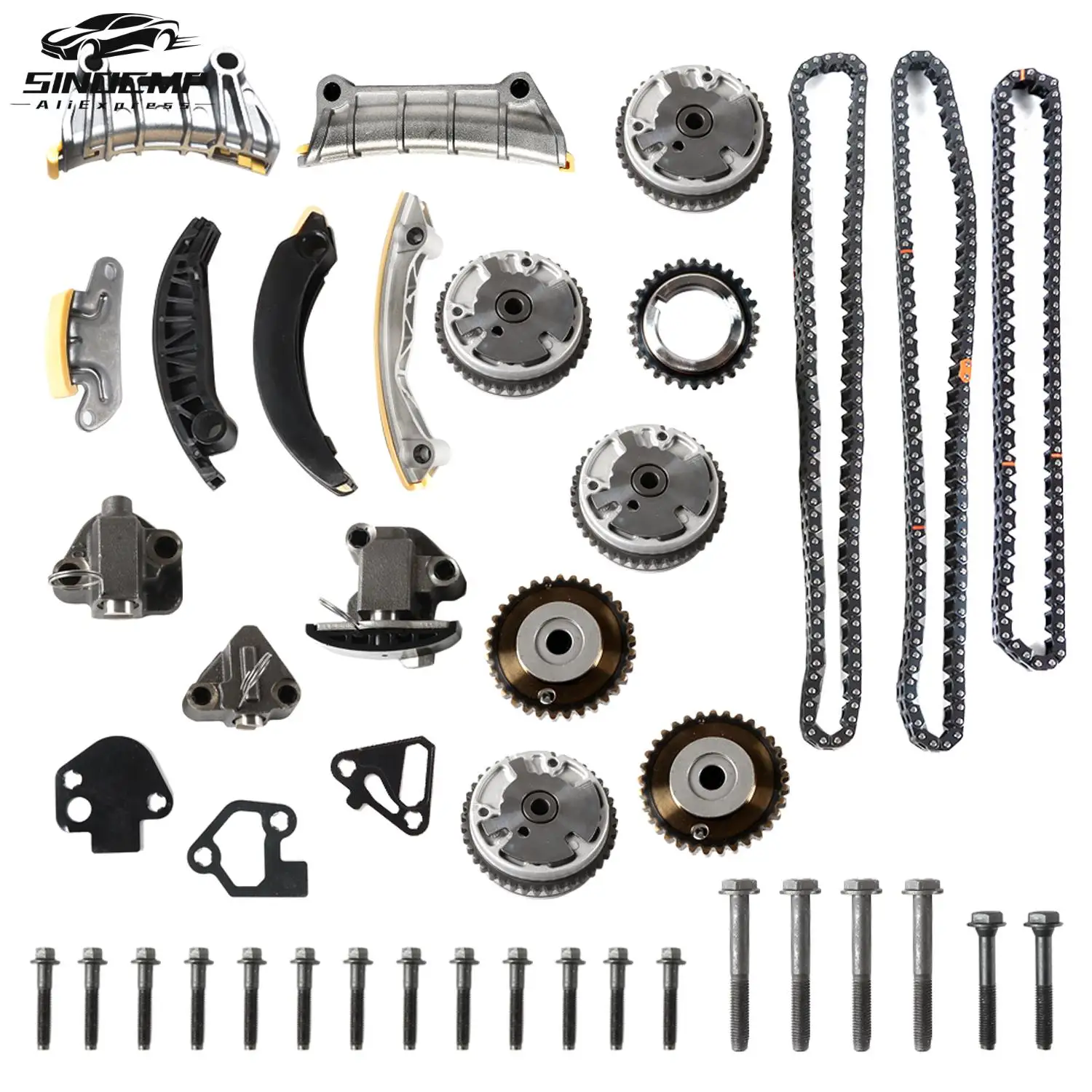 

Timing Chain Kit 9-0753SVVT 12603745 12626160 12626161 12630744 For Buick Enclave Cadillac Chevrolet GMC Engine Timing Parts