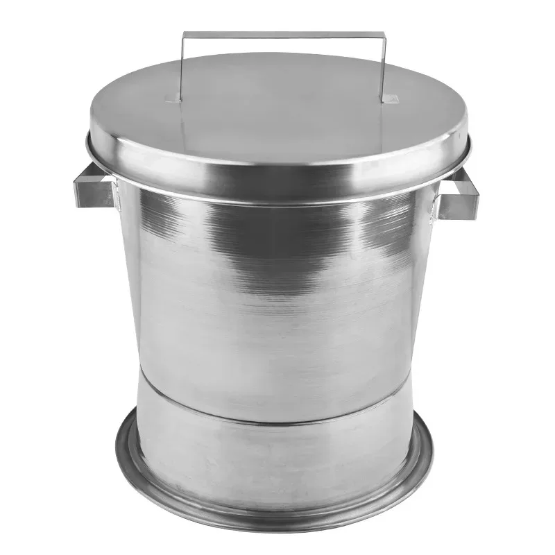 extinguishing tools, barbecue equipment, thickened white steel bucket