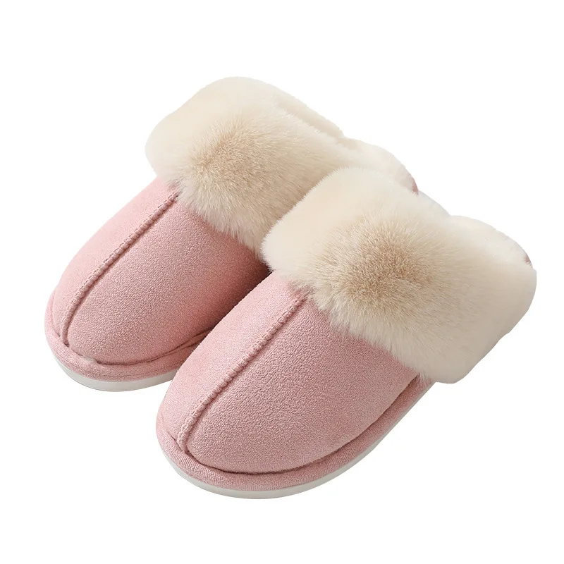 Shevales pantofole di pelliccia di moda donna soffici scarpe da casa invernali pantofole sfocate in Memory Foam pantofole corte in peluche per interni ed esterni