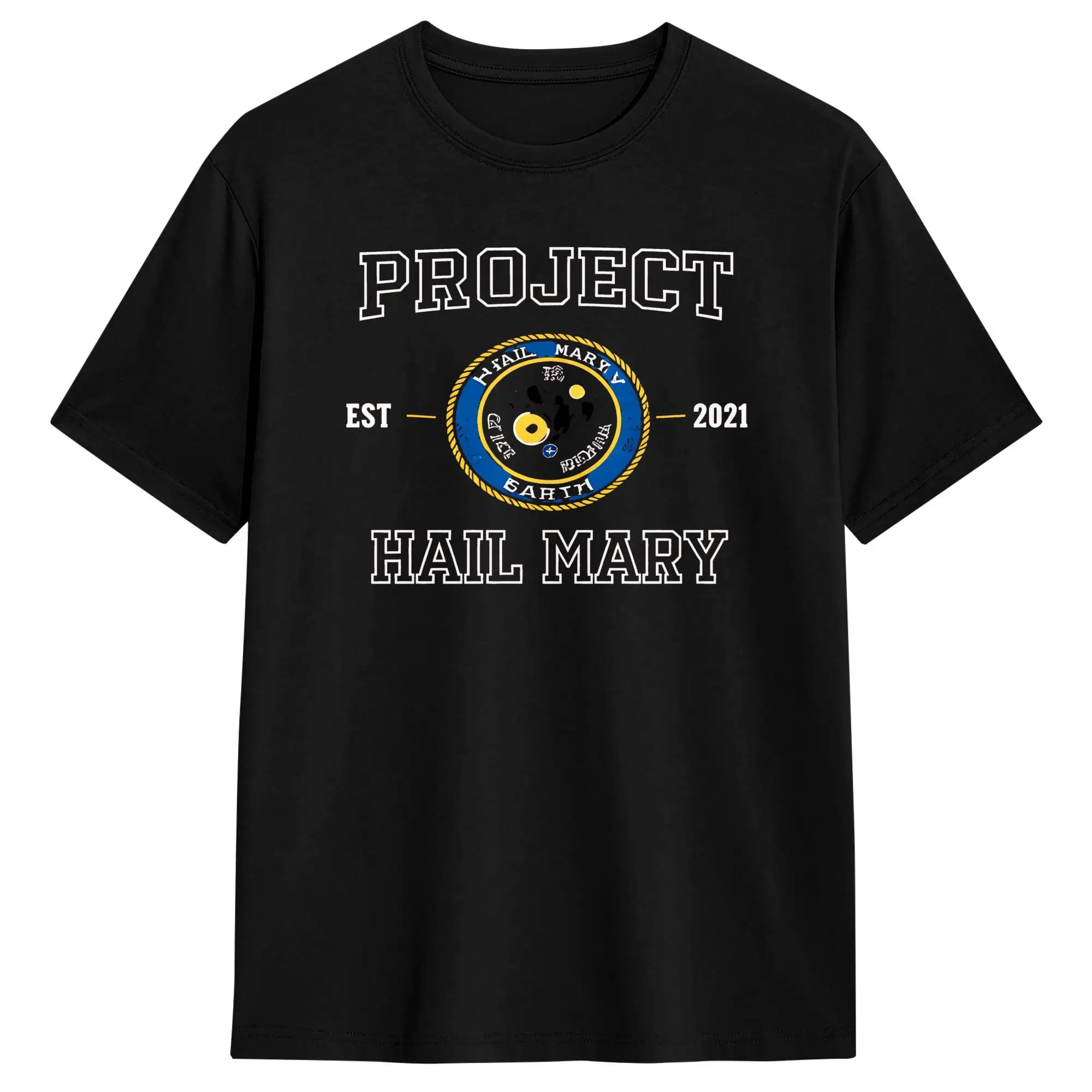 Project Hail Mary EST 2021 T-Shirt Summer  Fashion T Shirts Man Cotton O Neck 4XL 5XL 6XL Tees Short-Sleeve Streetwear Tshirt