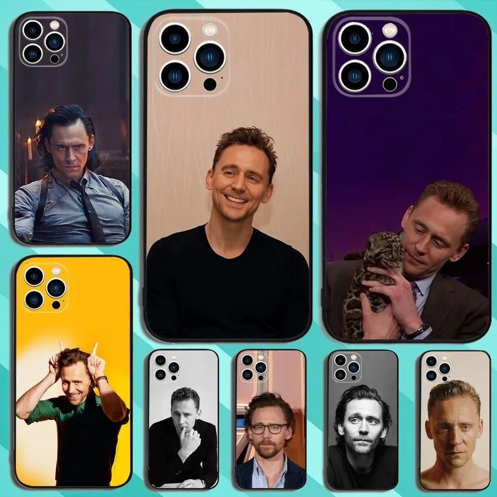 Actor T-Tom Hiddleston Phone Case For iPhone 16,15,14,13,12,11,Plus,Pro Max,XS,X,XR,SE,Mini,8,7 Soft Silicone Black Cover