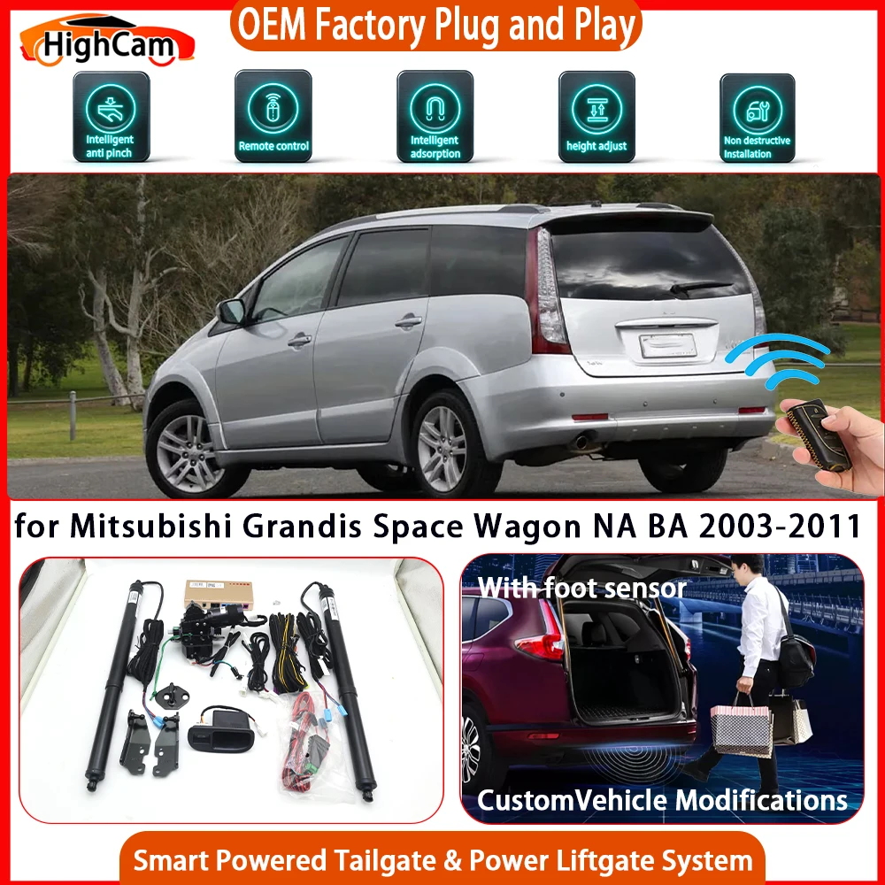 for Mitsubishi Grandis Space Wagon NA BA 2003-2011 Smart Powered Tailgate Power Liftgate Tailgate Power Lift Gate Hands-Free