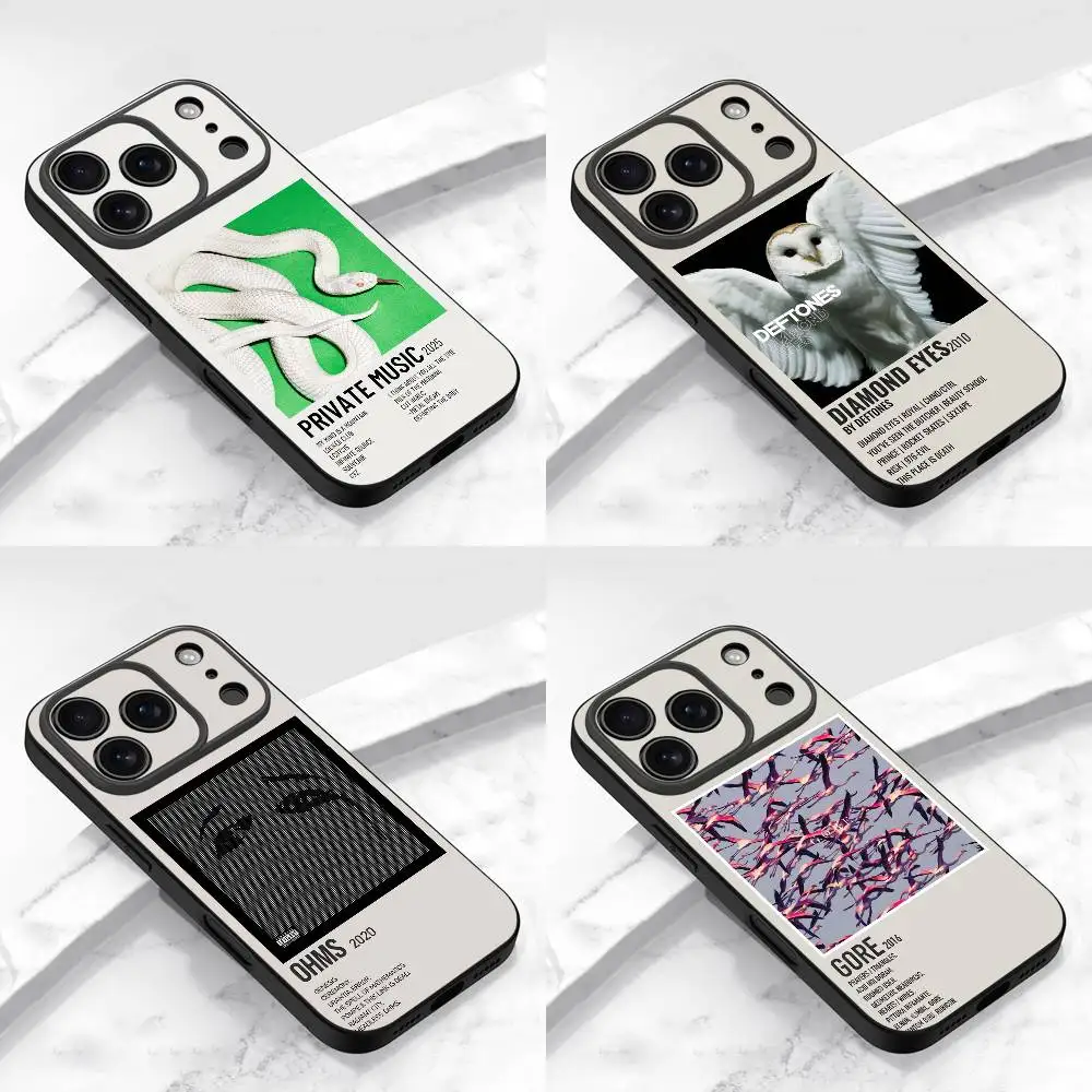 D-Deftones – coque de téléphone Ohms Gore, musique privée, pour iPhone 17,16,15,14,13,12,11,Pro,Max,Plus,E,Air,Mini, housse de protection noire