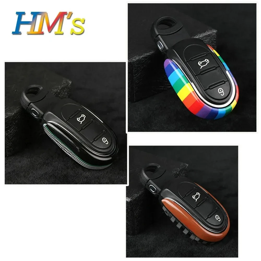 Étui pour clé en alliage de style de voiture, couvercle de chaîne, Jack Union pour Mini Cooper JCW F54 F55 F56 F57 F60 Clubman Countryman, accessoires de voiture