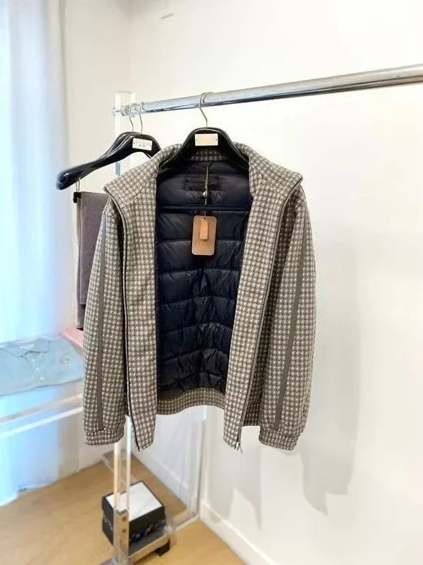 

LP old money wind 100% cashmere 90 white duck down lapel down jacket 25aw