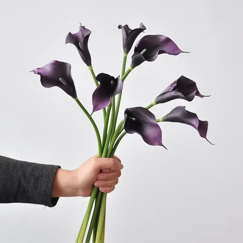 Realistic Rayon Orchid Artificial Flower Single Stem 3D Printed Fake Plant for Home Decor Wedding Party Valentine Gift