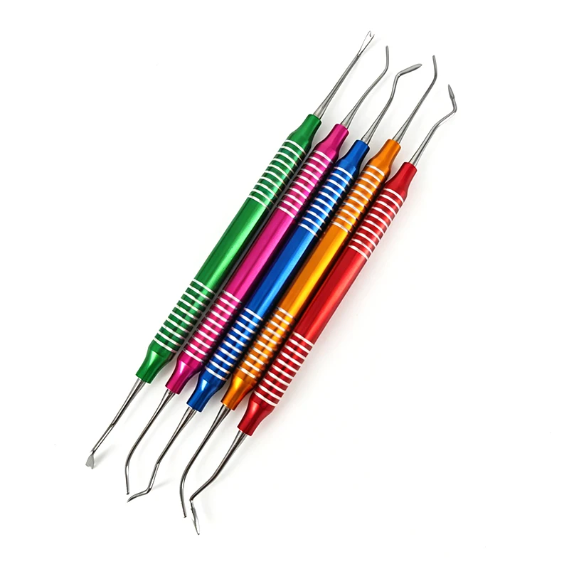 5PCS/Set Dental Composite Resin Filling Spatula Aesthetic Restoration Resin Filler Tool Dentistry Instrument Material