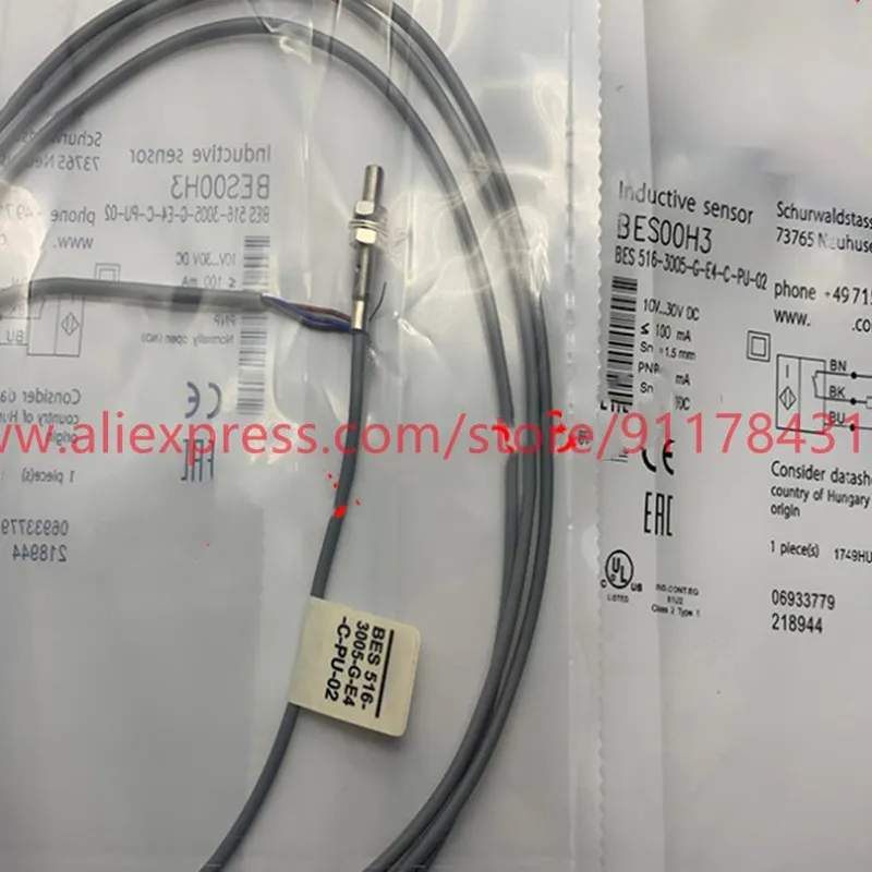 

3Pcs New Balluff Proximity Switch BES 516-3005-G-E4-C-PU-05 516-3005-G-E4-C-PU-02 516-3005-G-E4-C-PU-03 516-3005-E4-C-PU-05