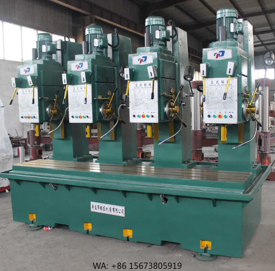 High Quality Stable Column Drilling Machine Z5632-4A PLC Pump Multi-axis Combined Head 32mm Max Drilling Diameter