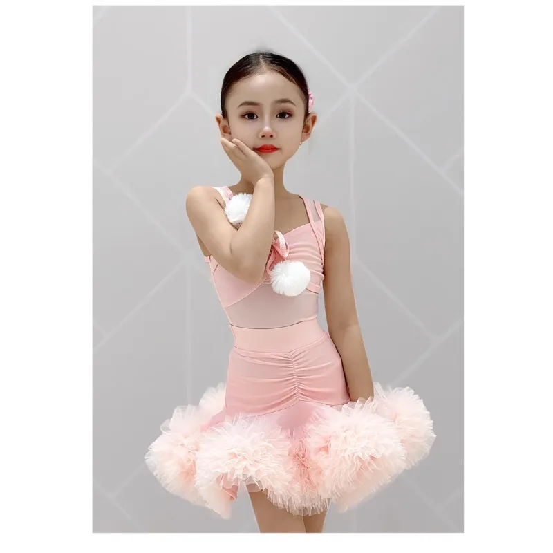 Sukienki do tańca latynoamerykańskiego dla dziewcząt, sukienki konkursowe do tańca towarzyskiego standardowego dla dzieci, Cha Cha Rumba Samba Tango, sukienki do ćwiczeń latynoamerykańskich, ubrania.