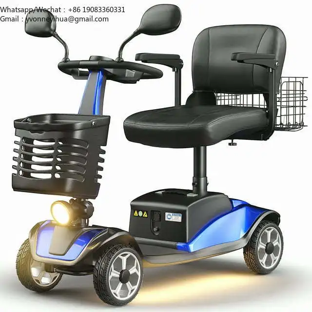 Fully Automatic Intelligent Light 4 Wheel Electric Scooter New Release Elderly Disabled Mobility Scooter