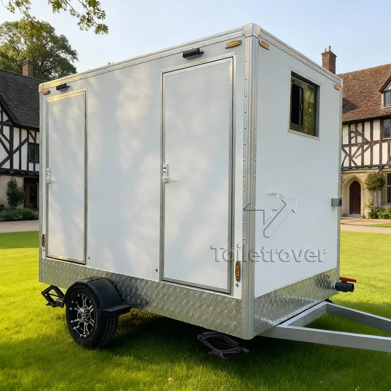 Concession Vip Mobile Toilet Trailer Outdoor Luxury Bathroom Trailers Collapsible Restroom Trailer with Shower