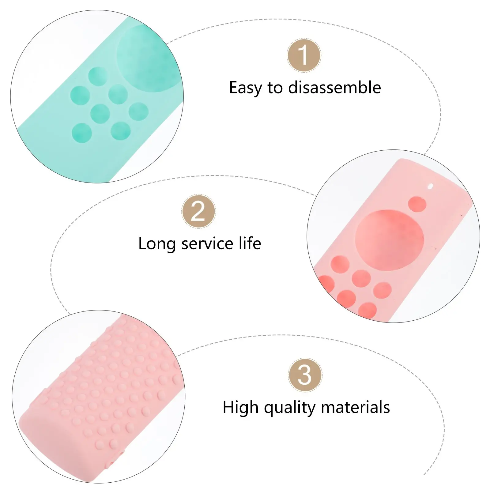 

2Pcs Controller Shell Silicone Cover Remote-control Unit Protection Case Accessory Anti-drop Elastic Long Service Life